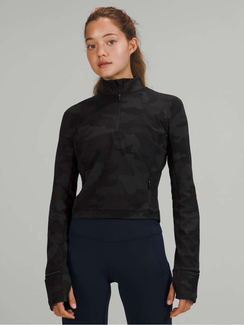 Lululemon it’s ruru run cropped half zip
